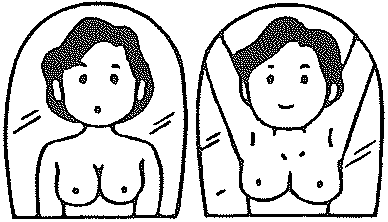 自己触診解説画像
