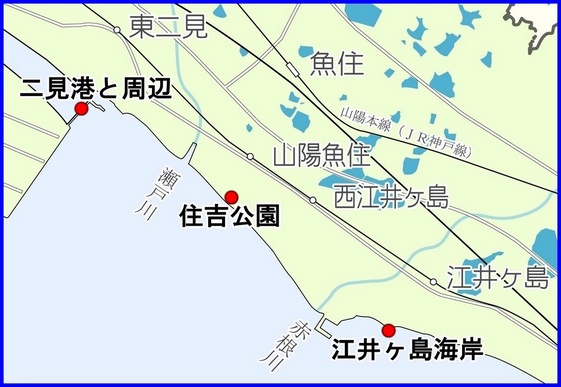 拡大図（西部3景）