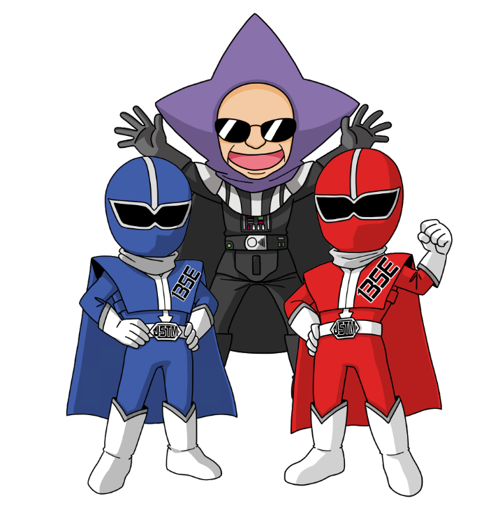 シゴセンジャー＆ブラック星博士