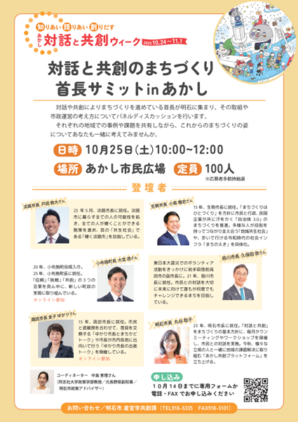 首長サミットチラシ