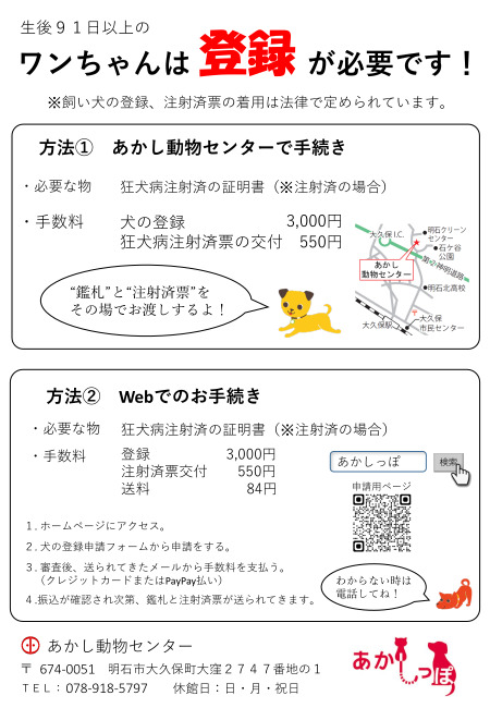 犬の手続き委託なし